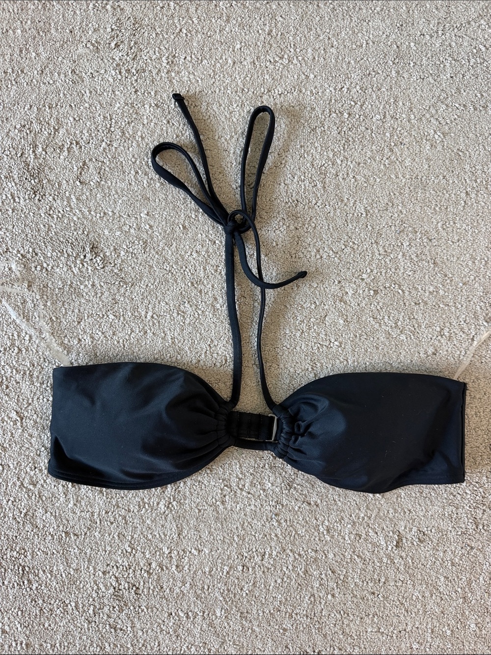Abercrombie & Fitch Black Bandeau Swim Top